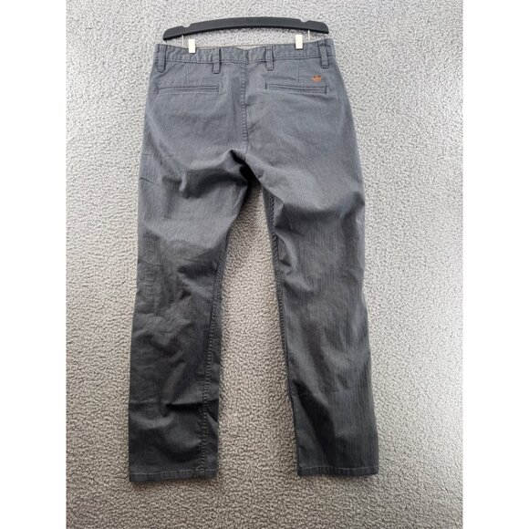 Dockers Gray Pinstripe Chino Pants Slim Taper Size 32 x 29 - Picture 7 of 12